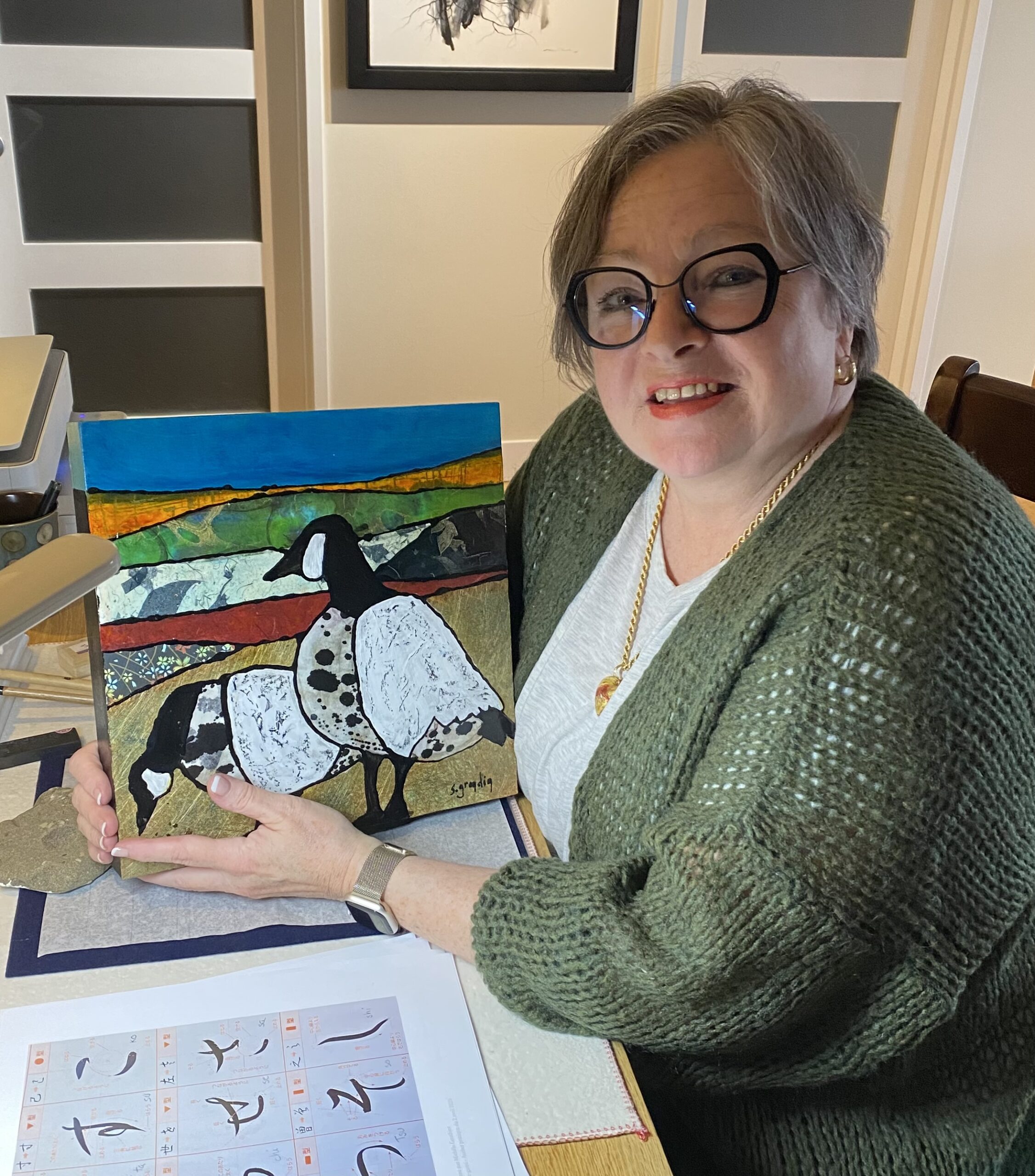 Sylvie Grondin en atelier